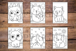 Cute Cats Big and Bold Coloring Book