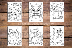 Cute Cats Big and Bold Coloring Book