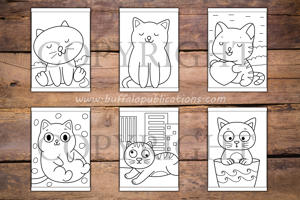 Cute Cats Big and Bold Coloring Book
