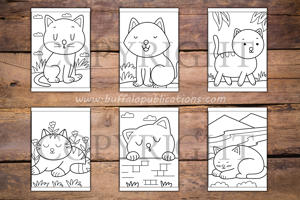 Cute Cats Big and Bold Coloring Book