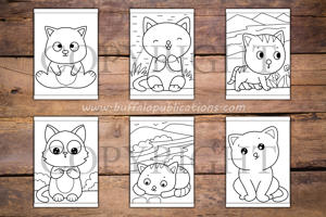 Cute Cats Big and Bold Coloring Book