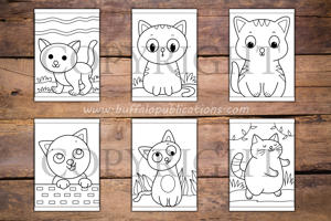 Cute Cats Big and Bold Coloring Book