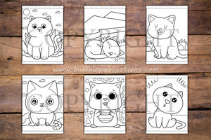 Cute Cats Big and Bold Coloring Book