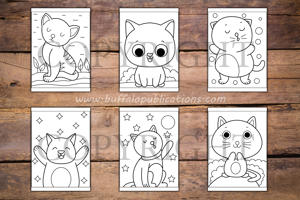 Cute Cats Big and Bold Coloring Book