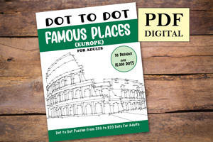 Dot to Dot Famous Places (Europe) for Adults