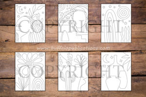 Minimalist Abstract Art Coloring Book