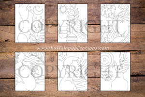 Minimalist Abstract Art Coloring Book