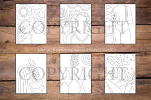 Minimalist Abstract Art Coloring Book