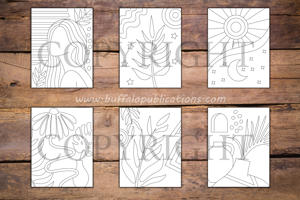 Minimalist Abstract Art Coloring Book