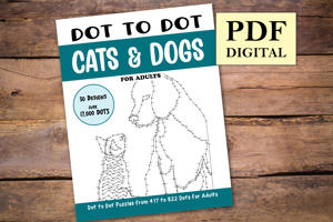 Dot to Dot Cats and Dogs for Adults