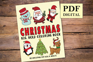 Christmas Big and Bold Coloring Book