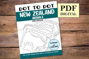 Dot to Dot New Zealand Animals for Adults