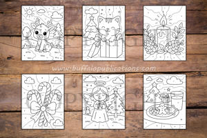 Christmas Color By Numbers Book for Kids