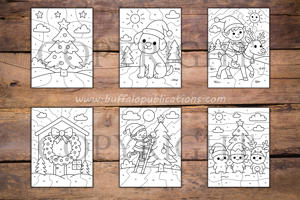 Christmas Color By Numbers Book for Kids