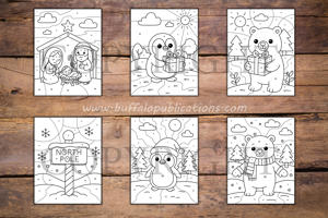 Christmas Color By Numbers Book for Kids