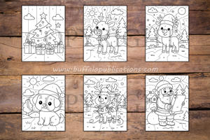 Christmas Color By Numbers Book for Kids