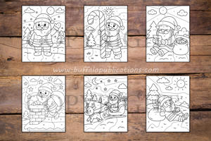 Christmas Color By Numbers Book for Kids