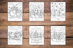 Christmas Color By Numbers Book for Kids