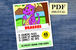 Dragons Activity Book for Kids