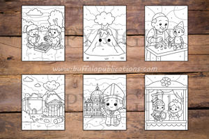 Italy Color By Numbers Book for Kids