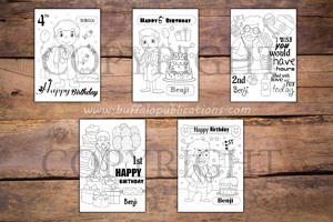 Doctor Boy Theme Personalized Birthday Coloring Book