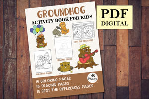 Groundhog Activity Book for Kids