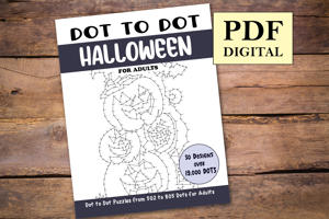 Dot to Dot Halloween for Adults