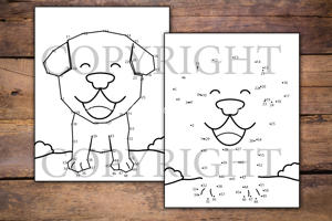 Happy Dogs Dot to Dot for Kids