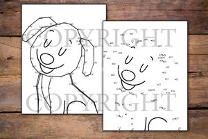 Happy Dogs Dot to Dot for Kids