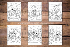 Mermaid Color By Numbers Book for Kids