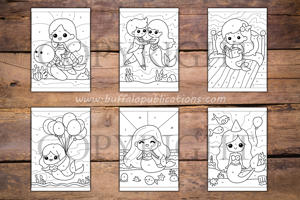 Mermaid Color By Numbers Book for Kids