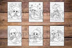 Mermaid Color By Numbers Book for Kids