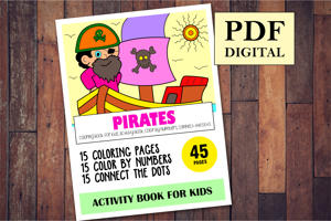 Pirates Activity Book for Kids