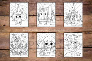 Teens Color By Numbers Book for Kids