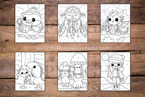 Teens Color By Numbers Book for Kids