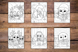 Teens Color By Numbers Book for Kids