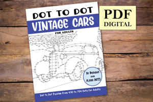 Dot to Dot Vintage Cars for Adults