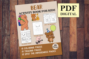 Bear Activity Book for Kids