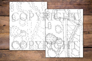 Dot to Dot Hot Air Balloons for Adults