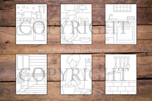 Minimalist Kitchen Coloring Book