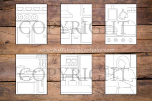 Minimalist Kitchen Coloring Book