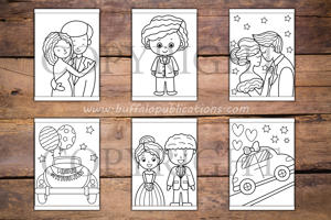 Wedding Big and Bold Coloring Book