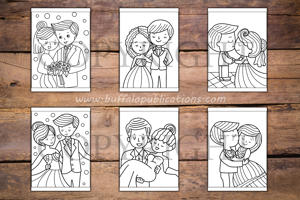 Wedding Big and Bold Coloring Book