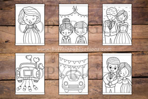 Wedding Big and Bold Coloring Book