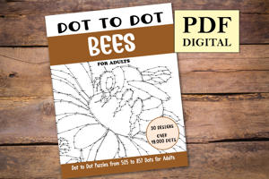Dot to Dot Bees for Adults