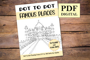 Dot to Dot Famous Places for Adults