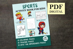 Sports Activity Book for Kids