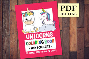 Unicorns Coloring Book for Toddlers