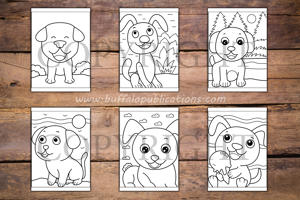 Happy Dogs Big and Bold Coloring Book