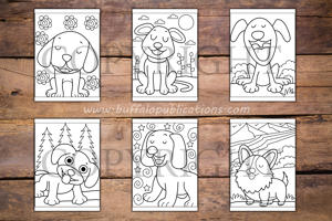 Happy Dogs Big and Bold Coloring Book
